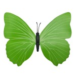 Set of 12 pieces 3D butterflies with magnet, house or event decorations, green color, A46
